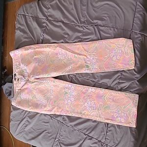 Skinny jeans paisley print size 8 chaps brand